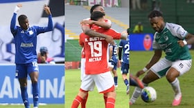 Jugadores de Millonarios, Santa Fe y Deportivo Cali.