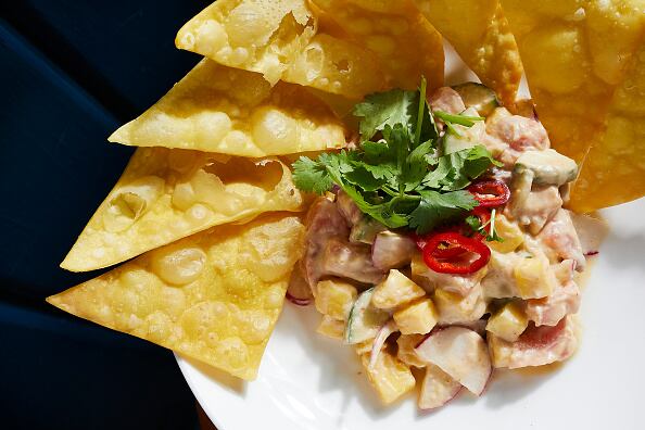 “Todas las verduras utilizadas para preparar el ceviche son ricas en fibra. Además, el jitomate es buena fuente de vitamina C, potasio, betacarotenos y licopeno”, destacó el portal El poder del consumidor (Photo by Deb Lindsey for The Washington Post via Getty Images).