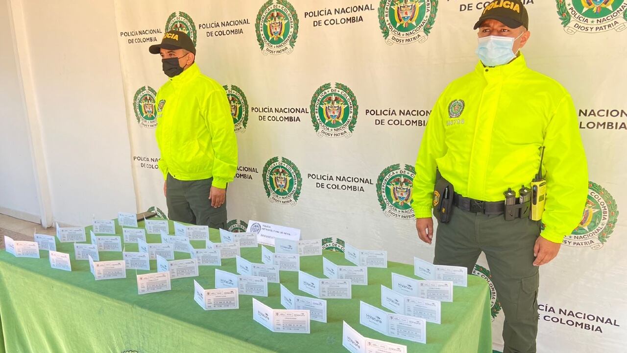 La Policía logró incautar varios carnés falsos