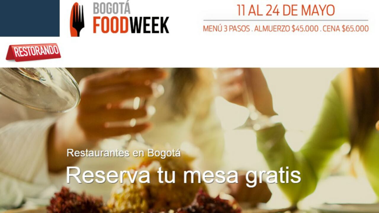 Bogotá Food Week es un evento bianual donde restaurantes premium de distintas ciudad ofrecen menús de almuerzo y/o cena a precios promocionales con una causa solidaria.