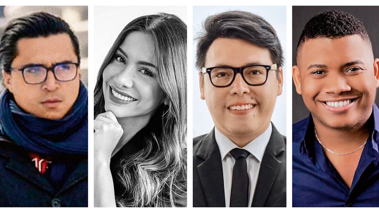 De izquierda a derecha: Humberto Coral, Catherine Juvinao, Walter Rodríguez y Miguel Polo.