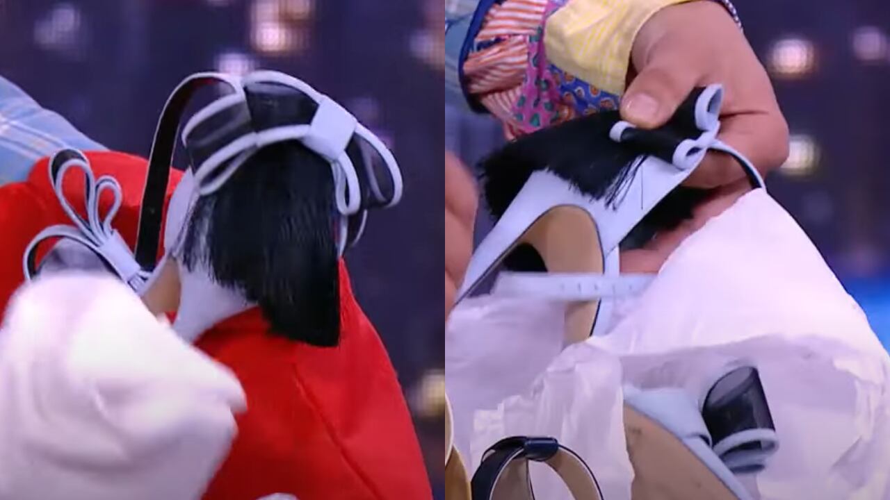 Durante la pandemia la presentadora caminó con los tacones durante la casa porque "los extrañaba".