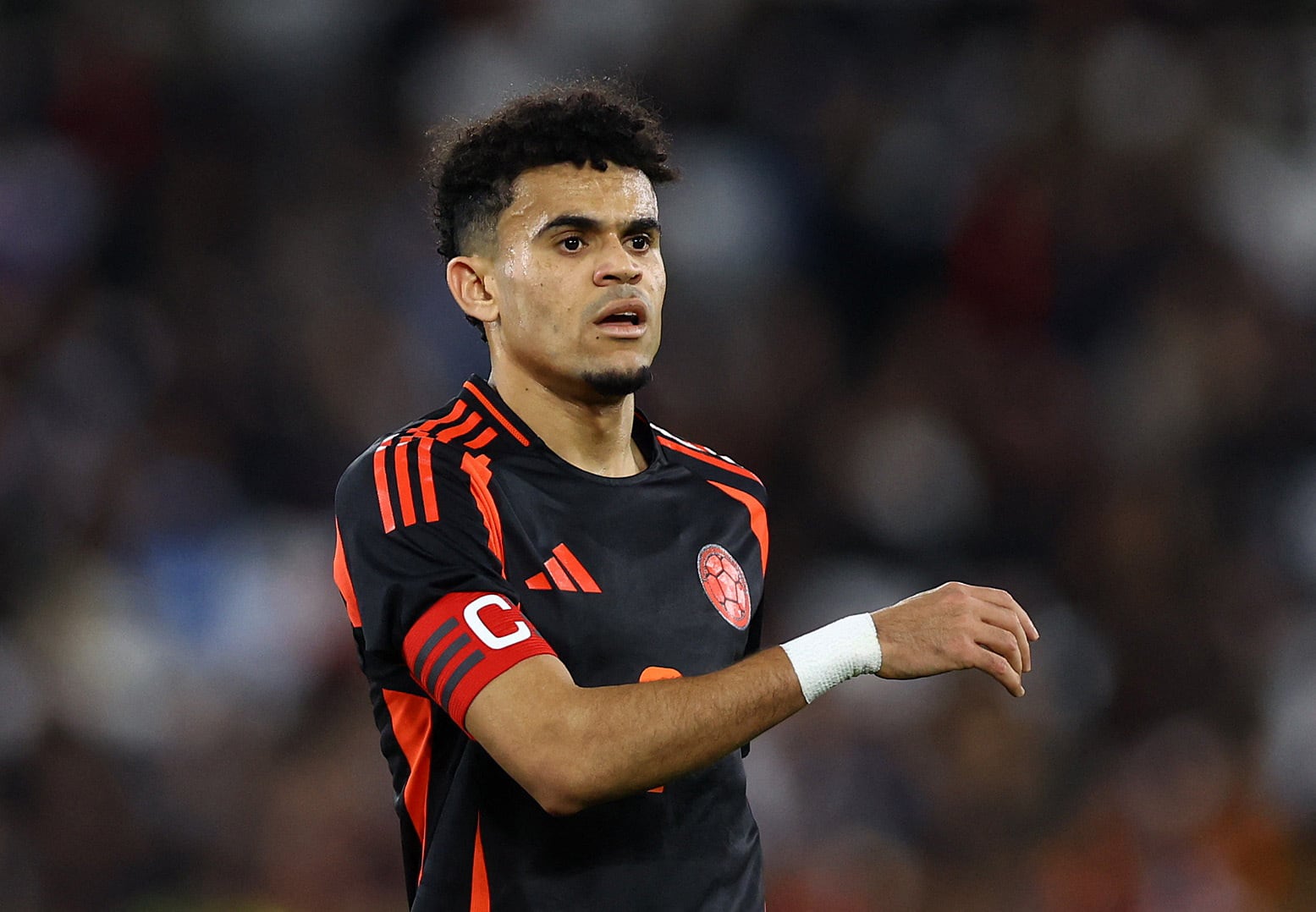 Soccer Football - International Friendly - Spain v Colombia - London Stadium, London, Britain - March 22, 2024  Colombia's Luis Diaz REUTERS/Hannah Mckay
