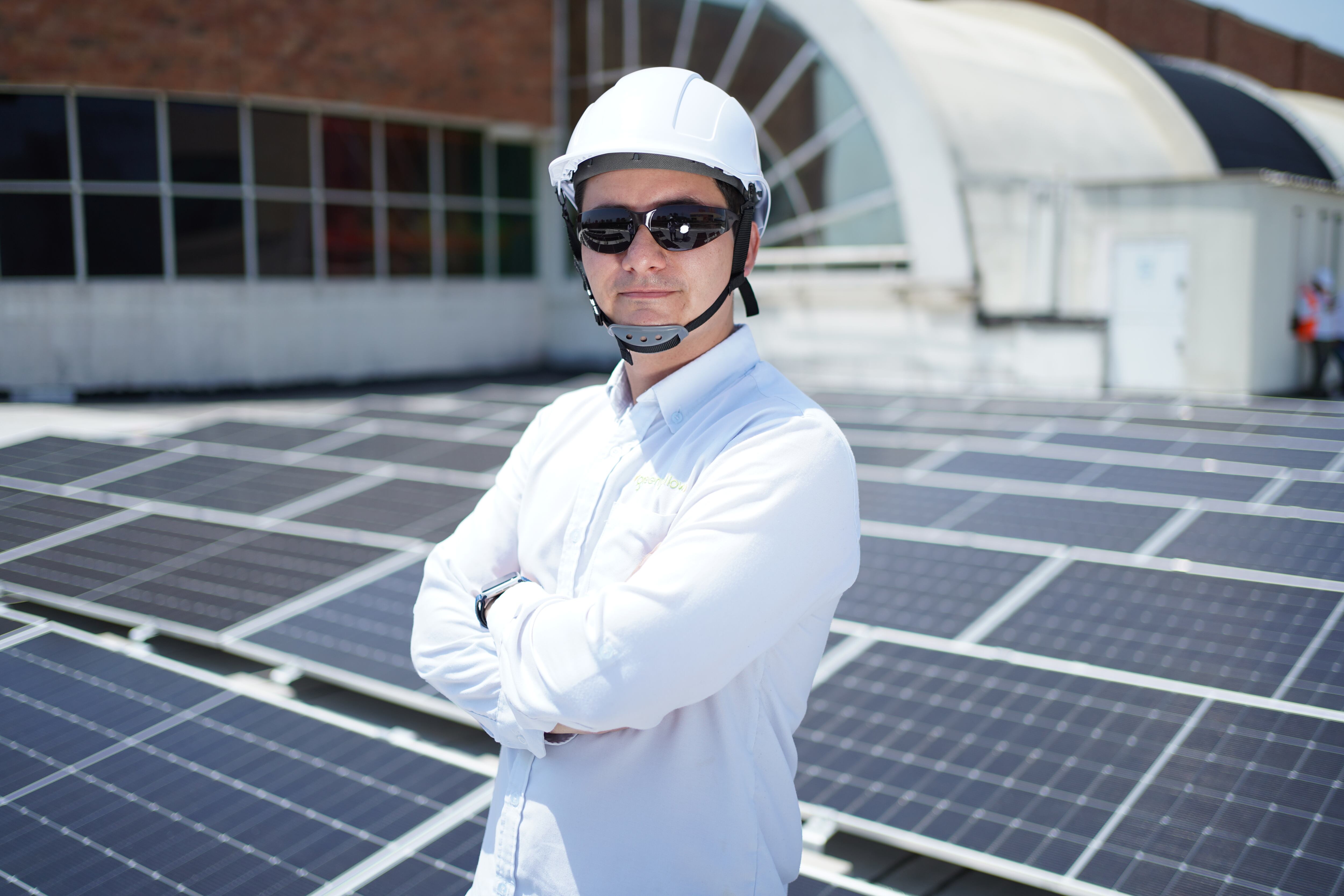 Johan Parrado, project manager de Construcción y Montaje Fotovoltaico.