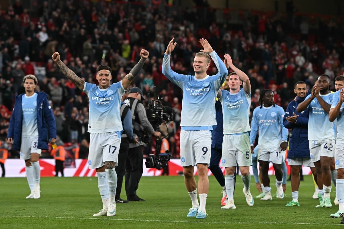 Victoria de Manchester City sobre Liverpool en Anfield.