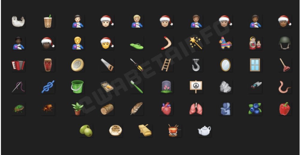 Emojis navideños en WhatsApp