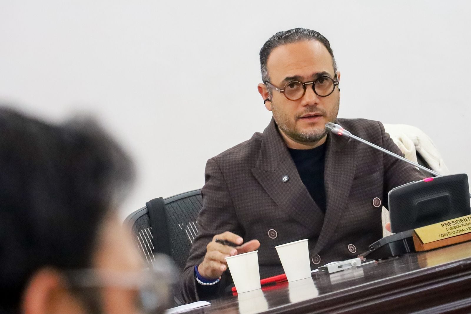 Alfredo Deluque en la comisión primera