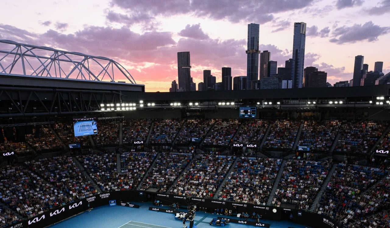 Así luce la cancha principal del Abierto de Australia en Melbourne