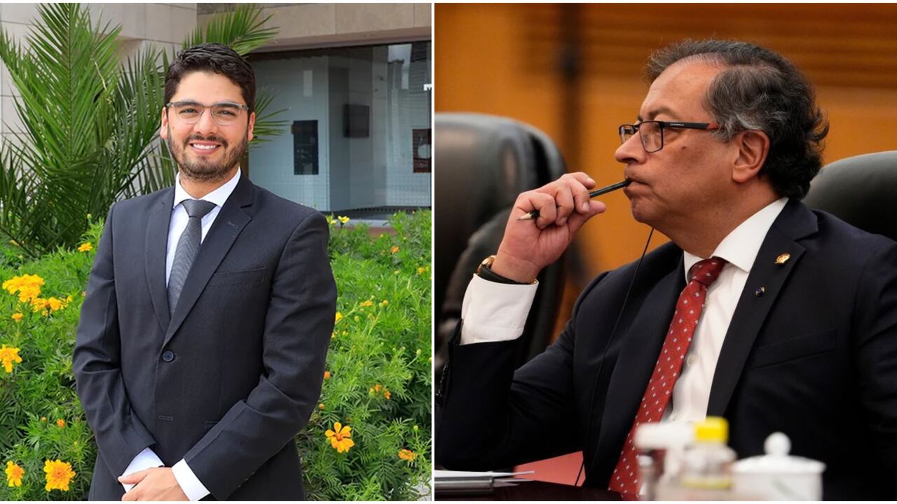 Carlos Alberto Chinchilla y el presidente Gustavo Petro