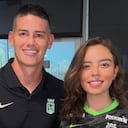 James Rodríguez y Jerome Sanabria se vieron tras el partido de Atlético Nacional contra Junior