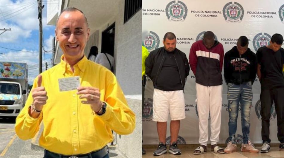 Los cuatro capturados por el crimen de Óscar Gómez Agudelo.