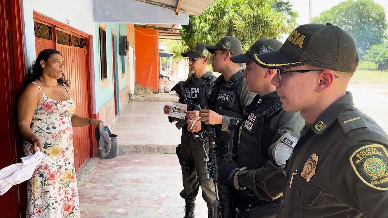 Controles operativos y preventivos en Rionegro, Santander.
