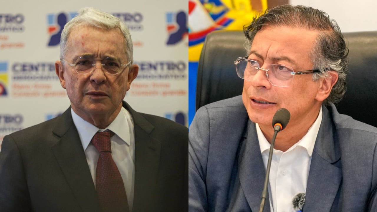 Álvaro Uribe Vélez y Gustavo Petro