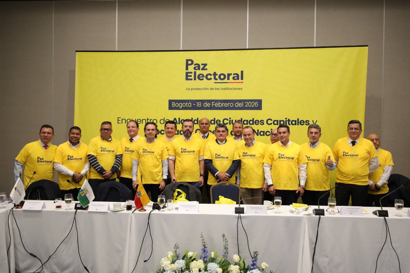 Los alcaldes de las ciudades
capitales respaldan la apuesta
por la paz electoral.
