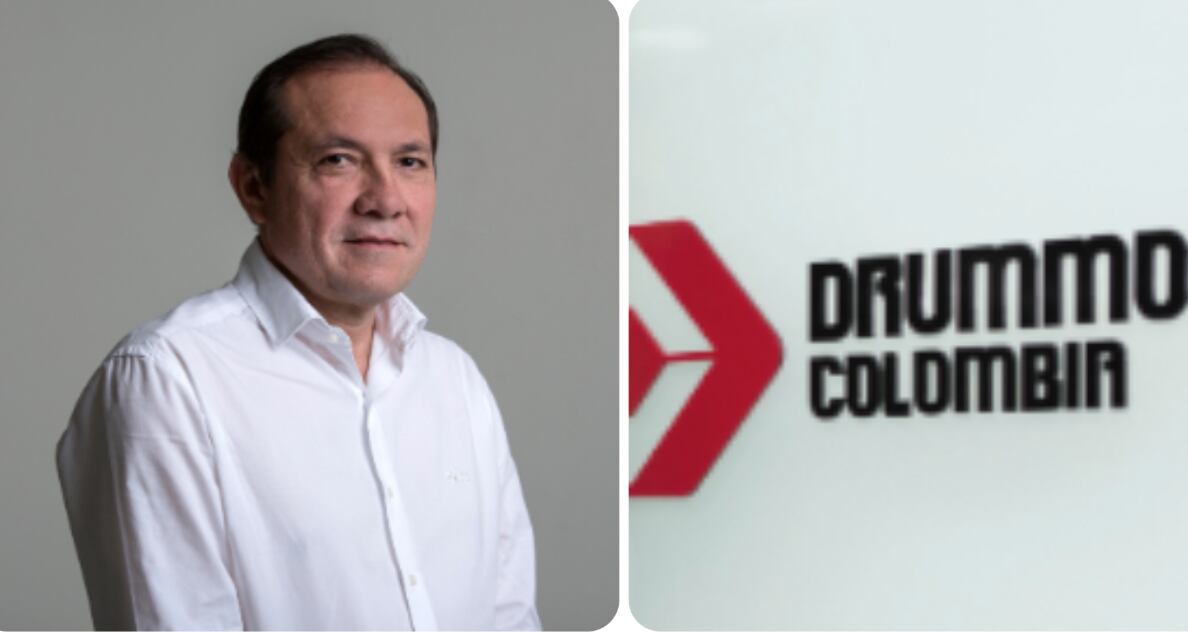 Foto 1: ministro de Trabajo Antonio Sanguino. Foto 2: logo de Durmmond Ltd Colombia