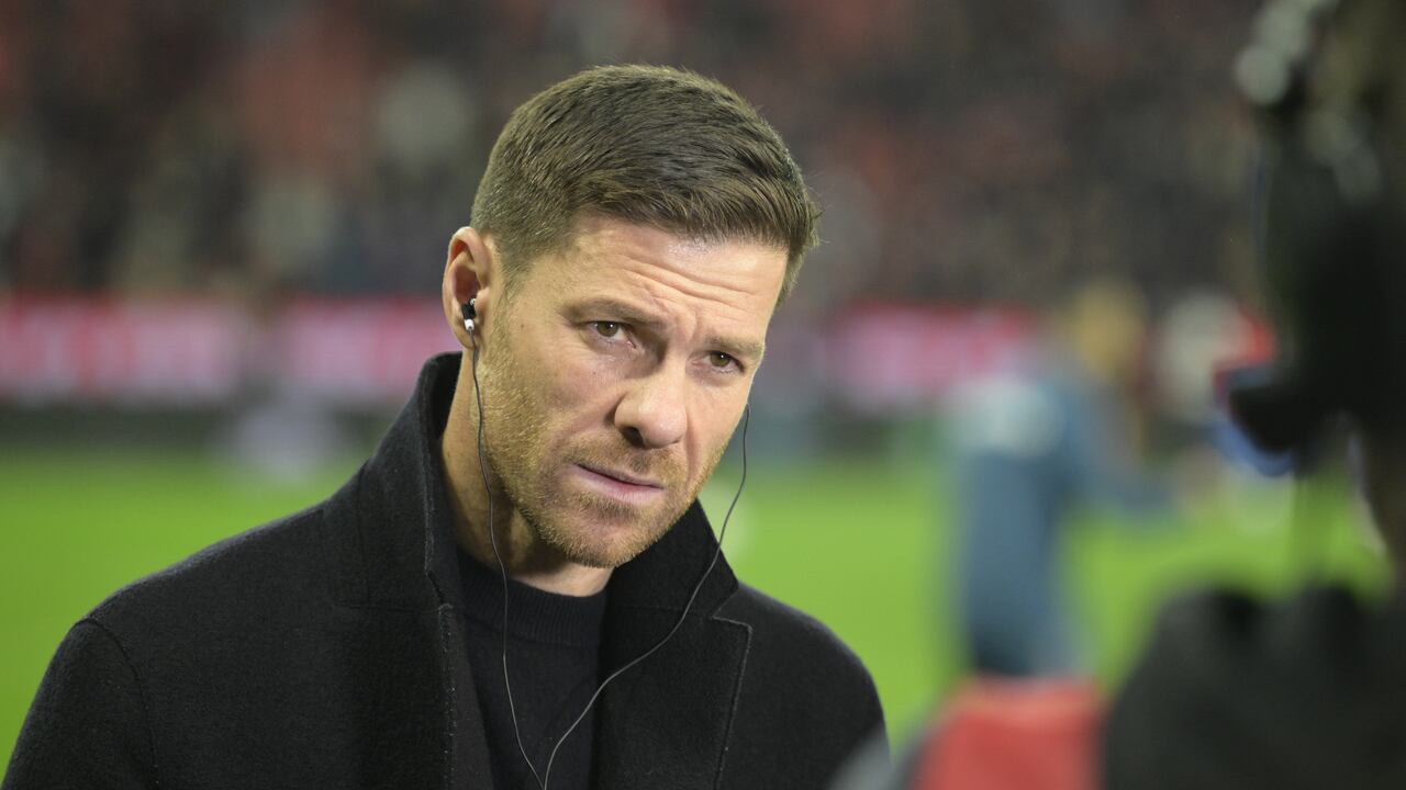 El técnico Xabi Alonso.