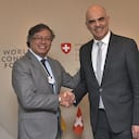 Ambos mandatarios se reunieron con el fin de estrechar lazos diplomáticos en el marco del Foro Económico Mundial