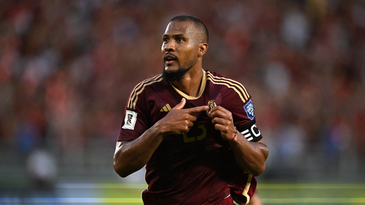 Salomón Rondón liderará a Venezuela vs. Colombia por el cupo al repechaje del Mundial 2026