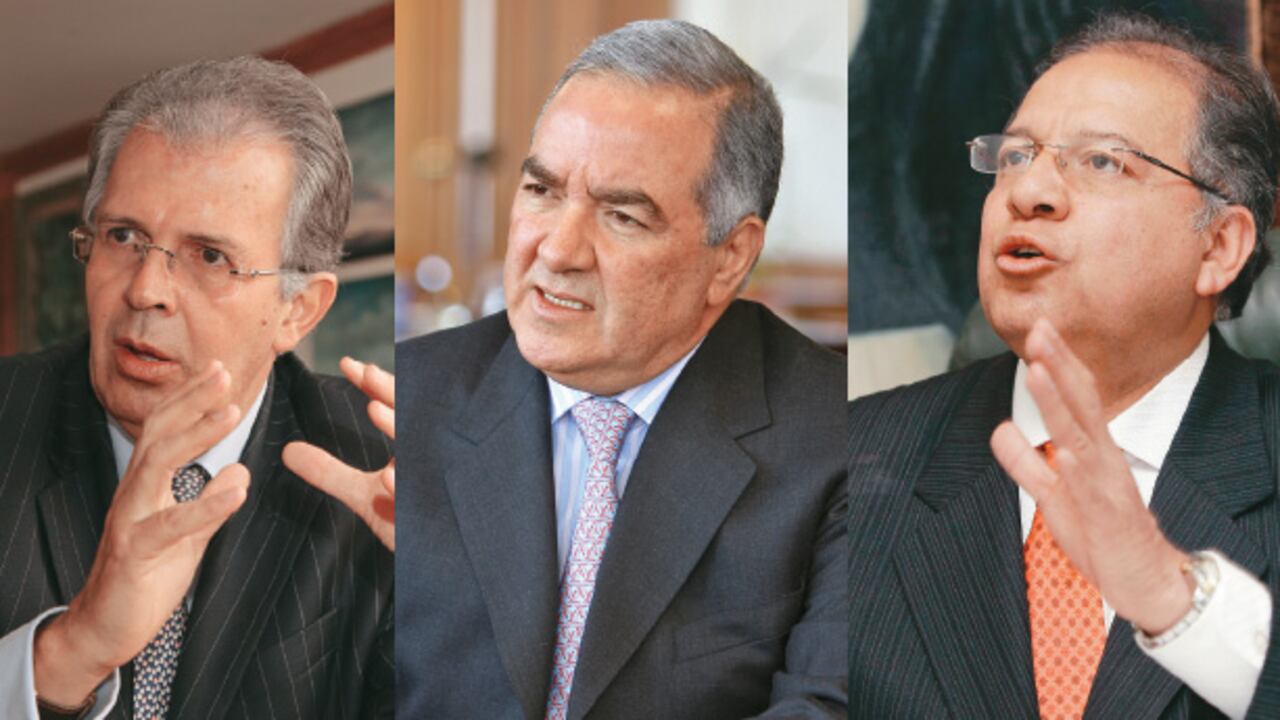 Los exmagistrados de la Corte Suprema Jaime Arrubla (izquierda) y Camilo Tarquino (derecha) y el exprocurador Edgardo Maya estaban en la baraja de la Corte Constitucional para entrar en la terna para contralor. Pero como hubo empate, los tres se quedaron por fuera de la competencia.