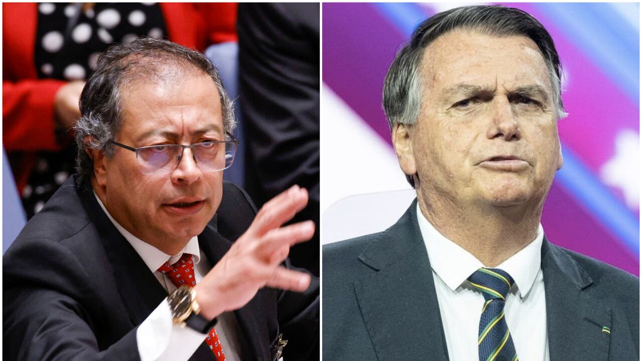 Gustavo Petro y Jair Bolsonaro