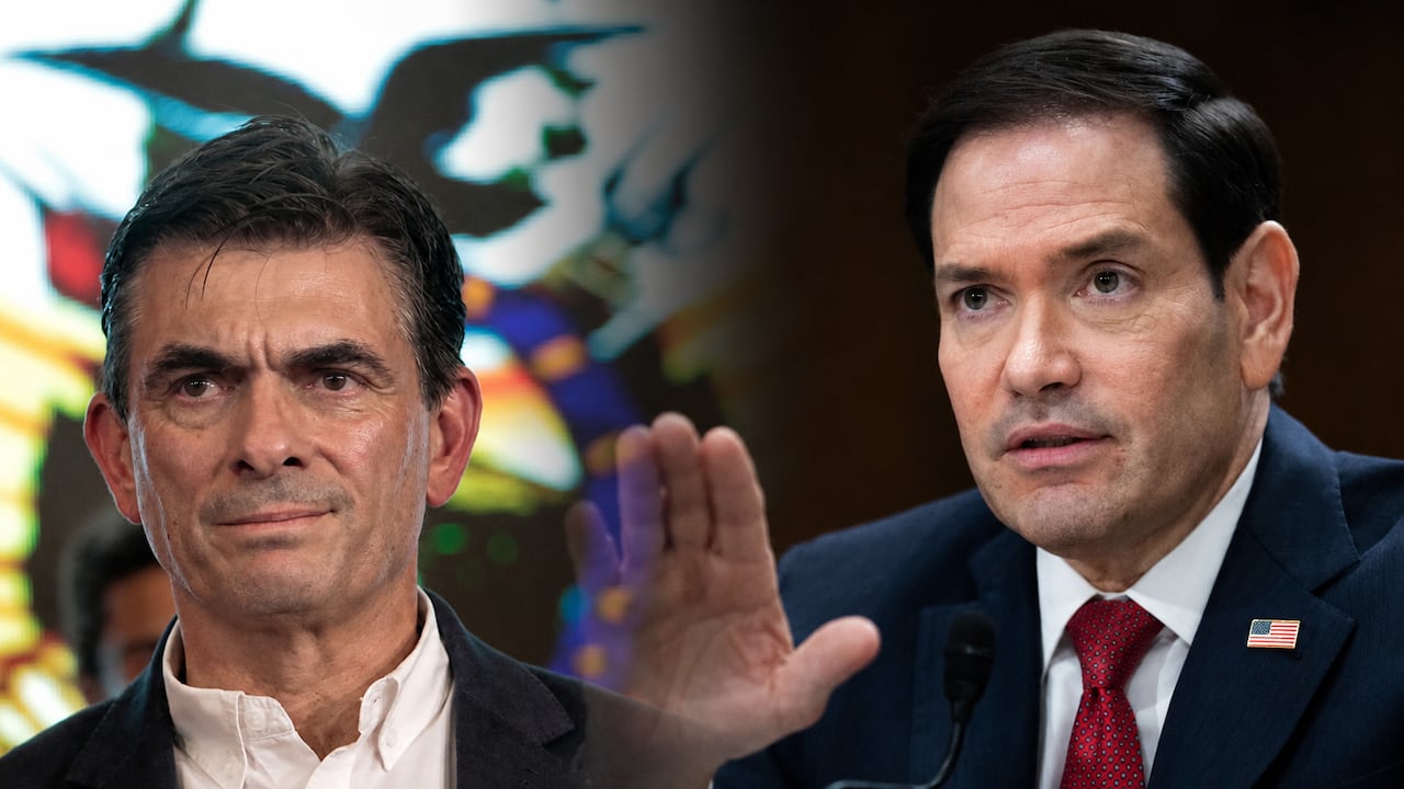 Rodrigo Paz y Marco Rubio.