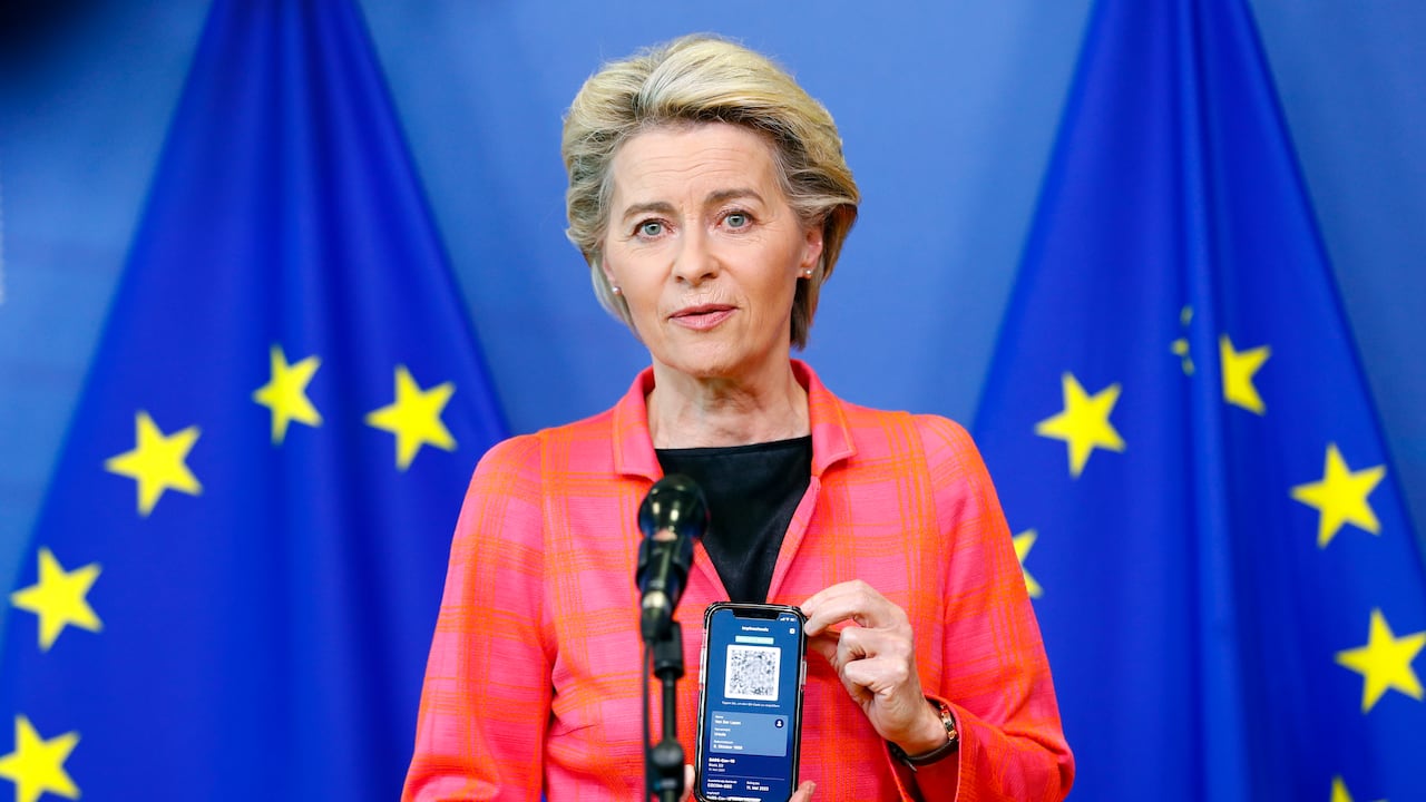 Ursula von der Leyen. (Johanna Geron/Pool Photo via AP)