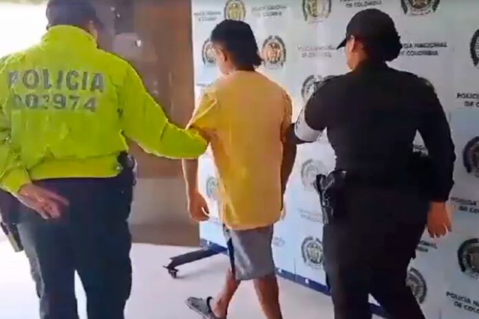 Adolescente aprehendido en Barrancabermeja, Santander.