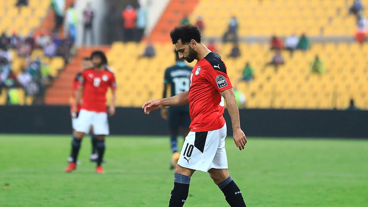 Salah se lamenta tras la derrota ante Nigeria por la Copa de África
