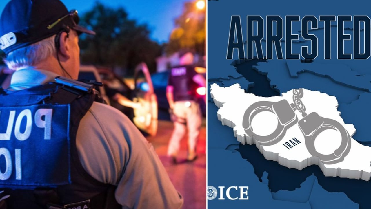 ICE detiene a migrantes ilegales de Irán.