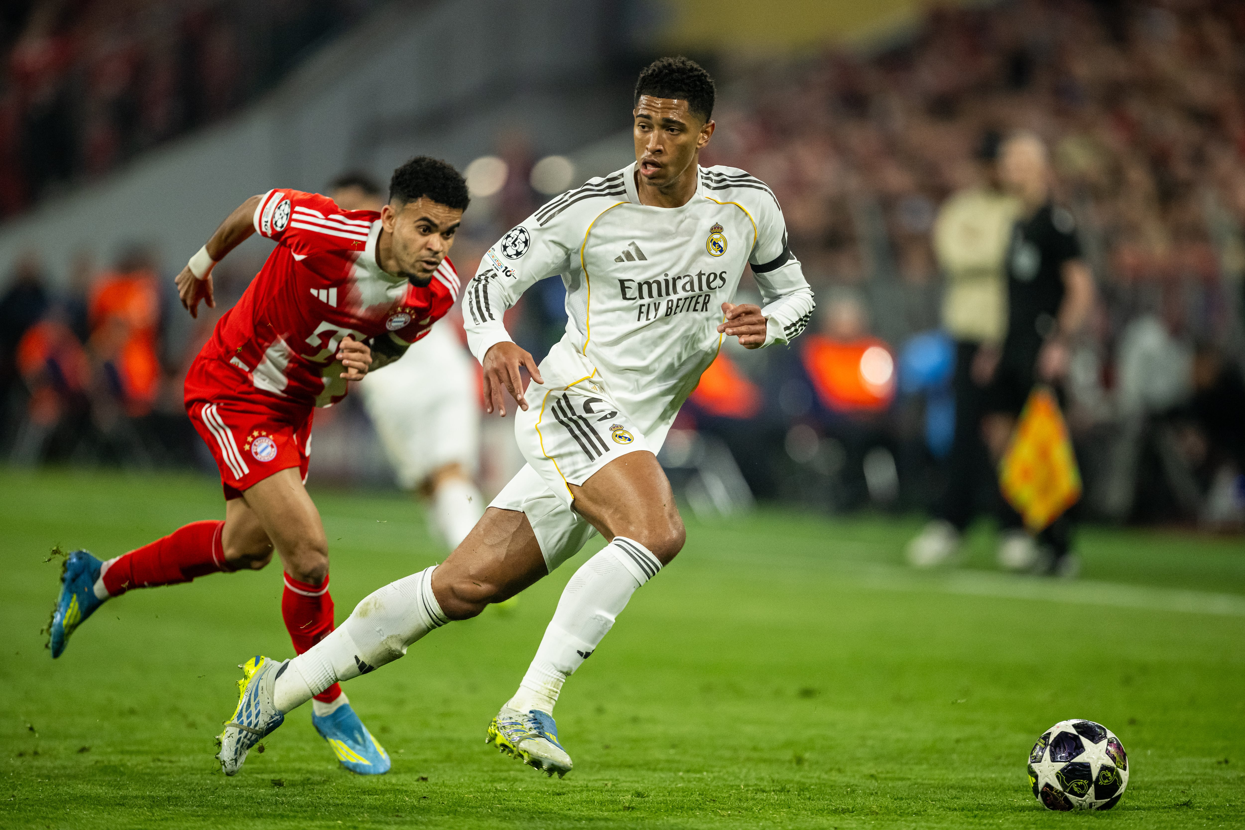 Imagen del juego entre Bayern Múnich y Real Madrid, válido por los cuartos de final de la Champions League.