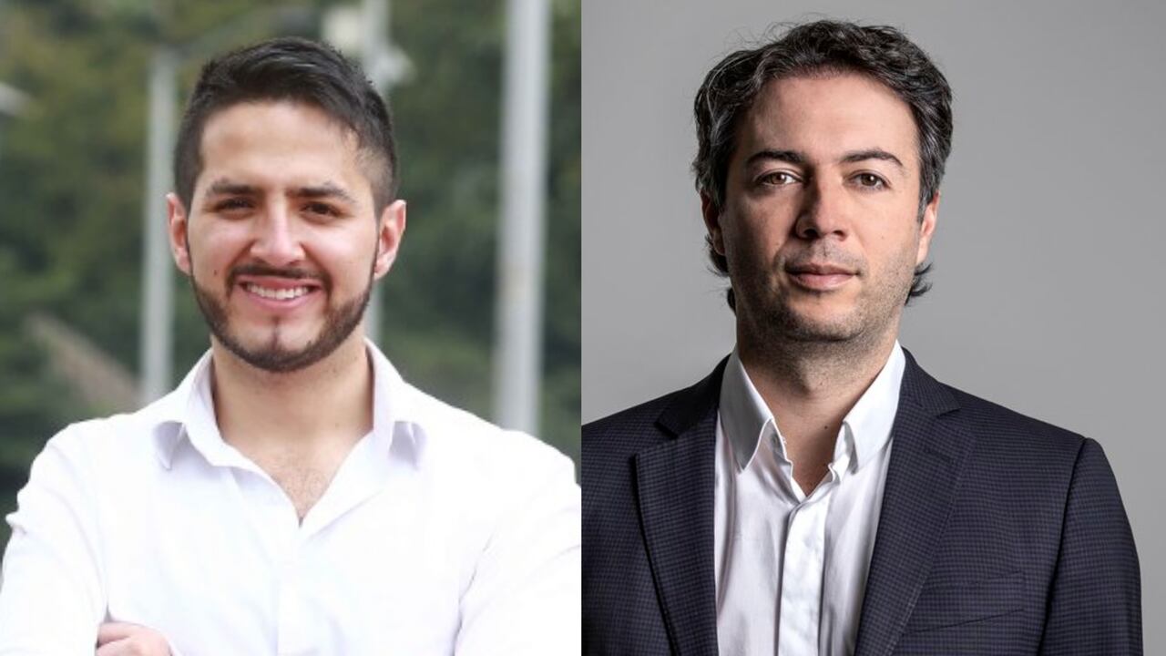 El secretario Juan David Duque y el alcalde Daniel Quintero