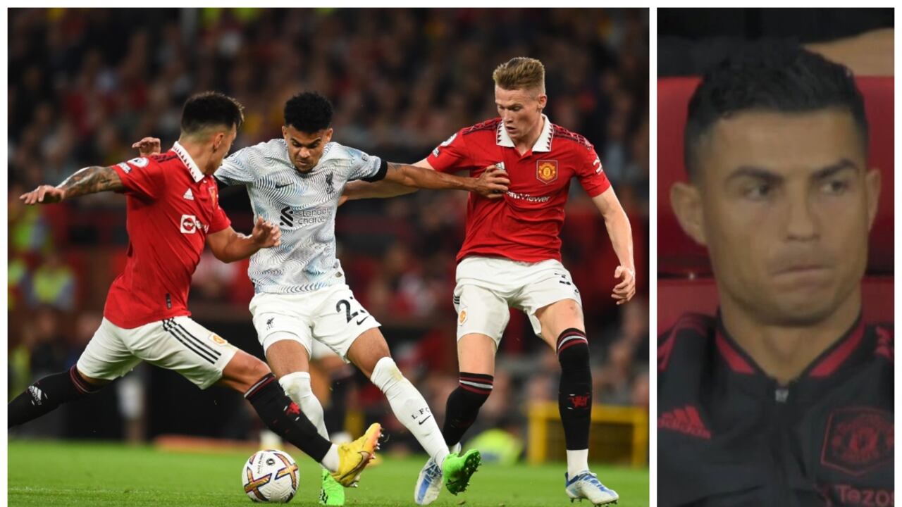 Luis Díaz titular con Liverpool y Cristiano Ronaldo suplente en el Manchester United.