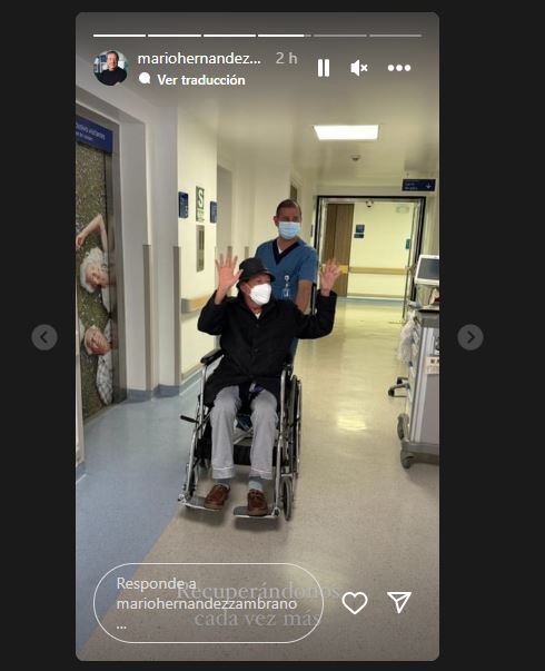 Mario Hernández fue diagnosticado con Covid-19