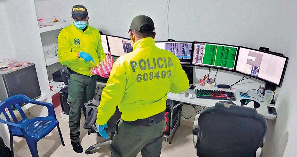 Esta central de hackeo fue descubierta en Valledupar, en el departamento de Cesar, y tenía la capacidad de enviar por día cerca de 10.000 correos.