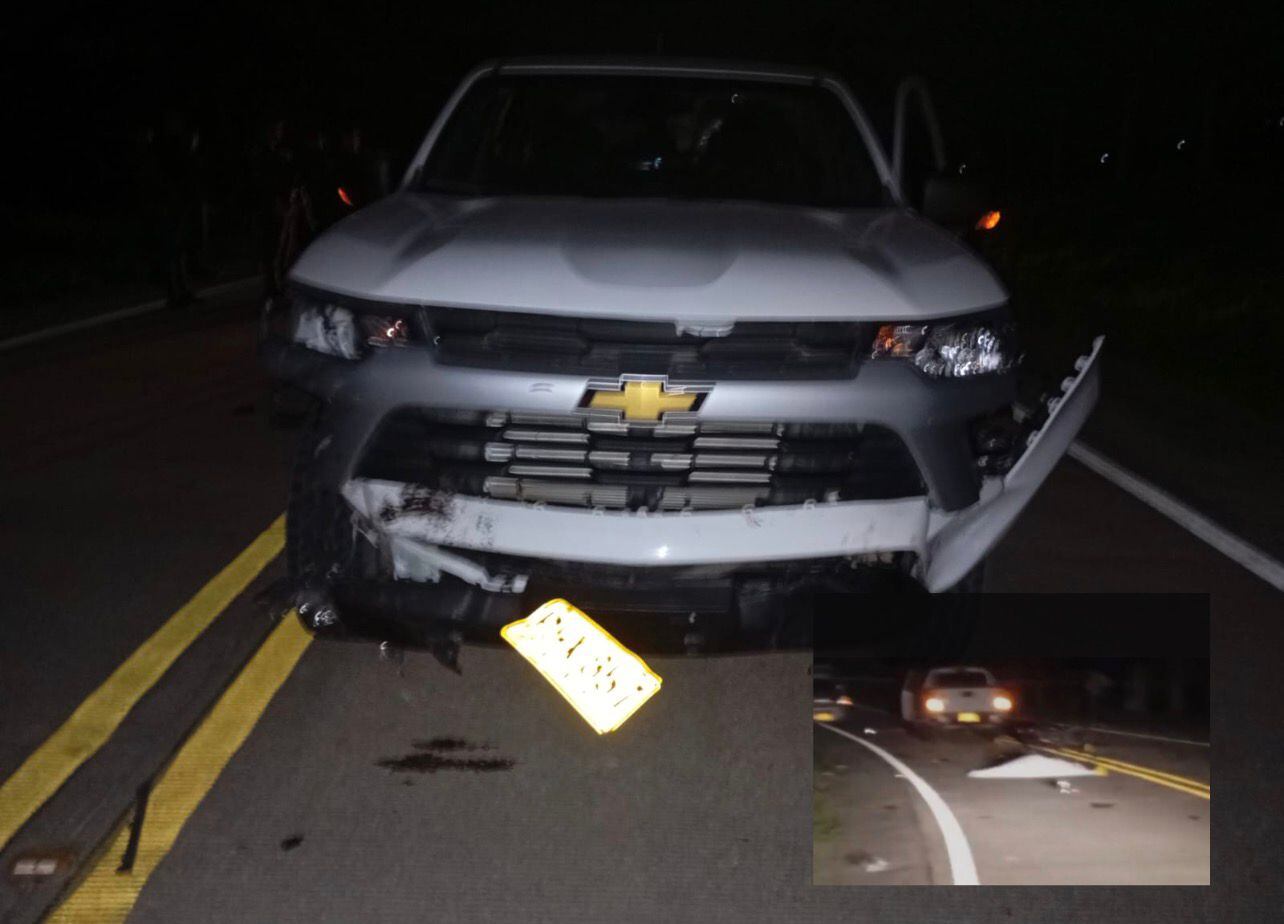 Camioneta del Ejército que se movilizaba a altas horas de la noche por la Uribe Meta y terminó involucrada en un grave accidente de tránsito el pasado 2 de marzo.