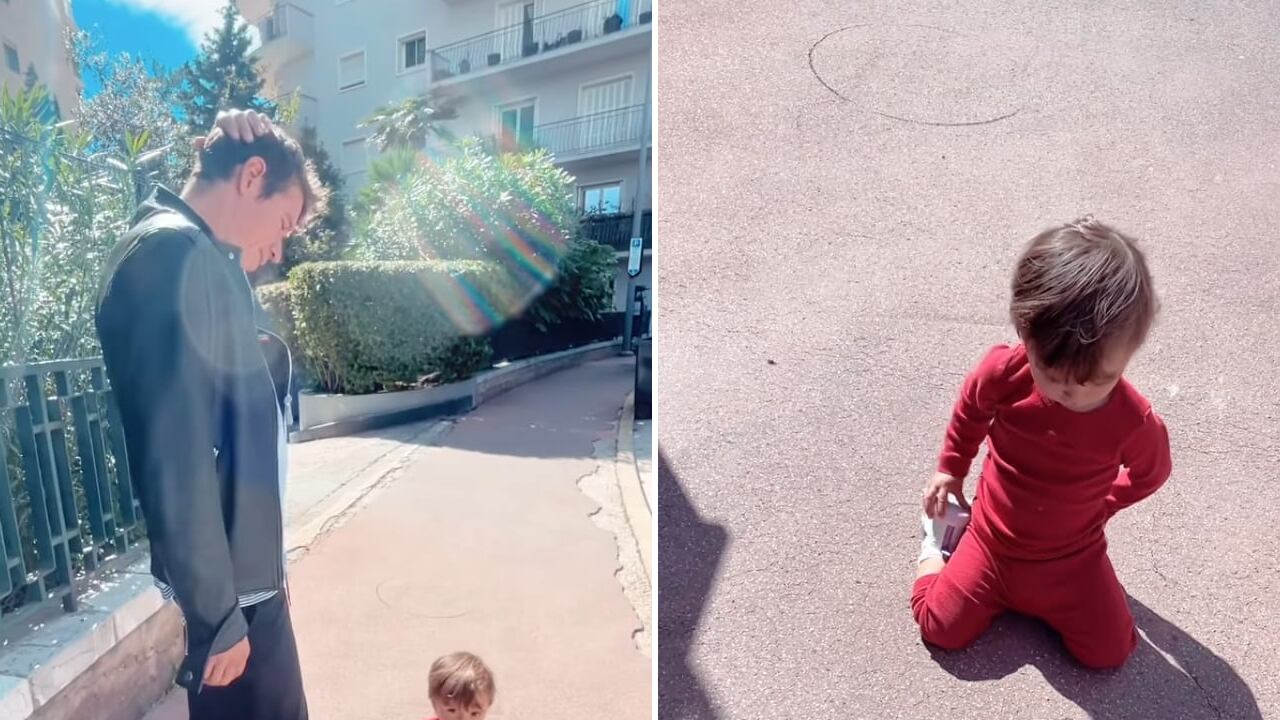 Rigo ha venido mostrando distintas situaciones de su trabajo como papá