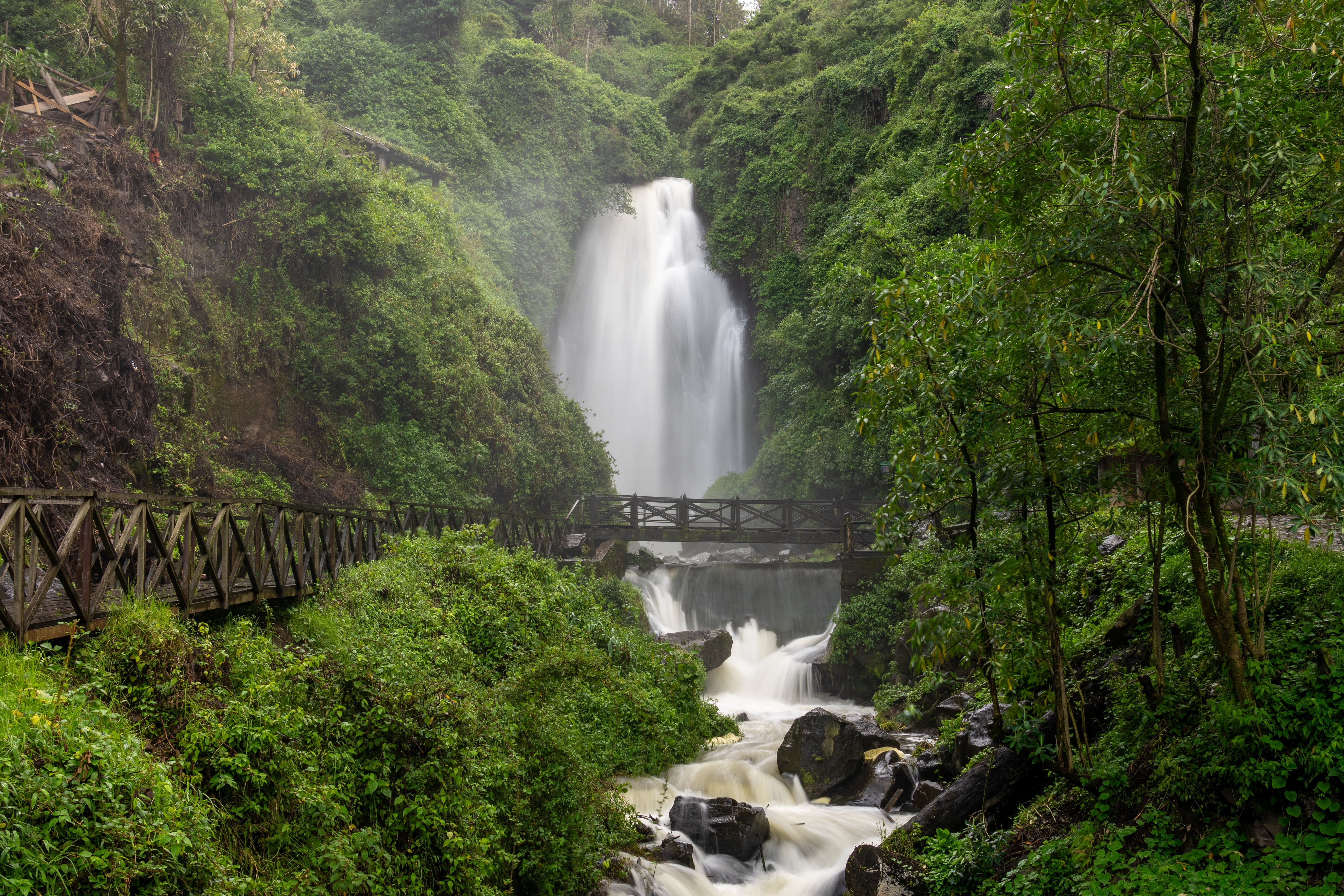 La Cascada de Peguche, Otavalo, Ecuador.