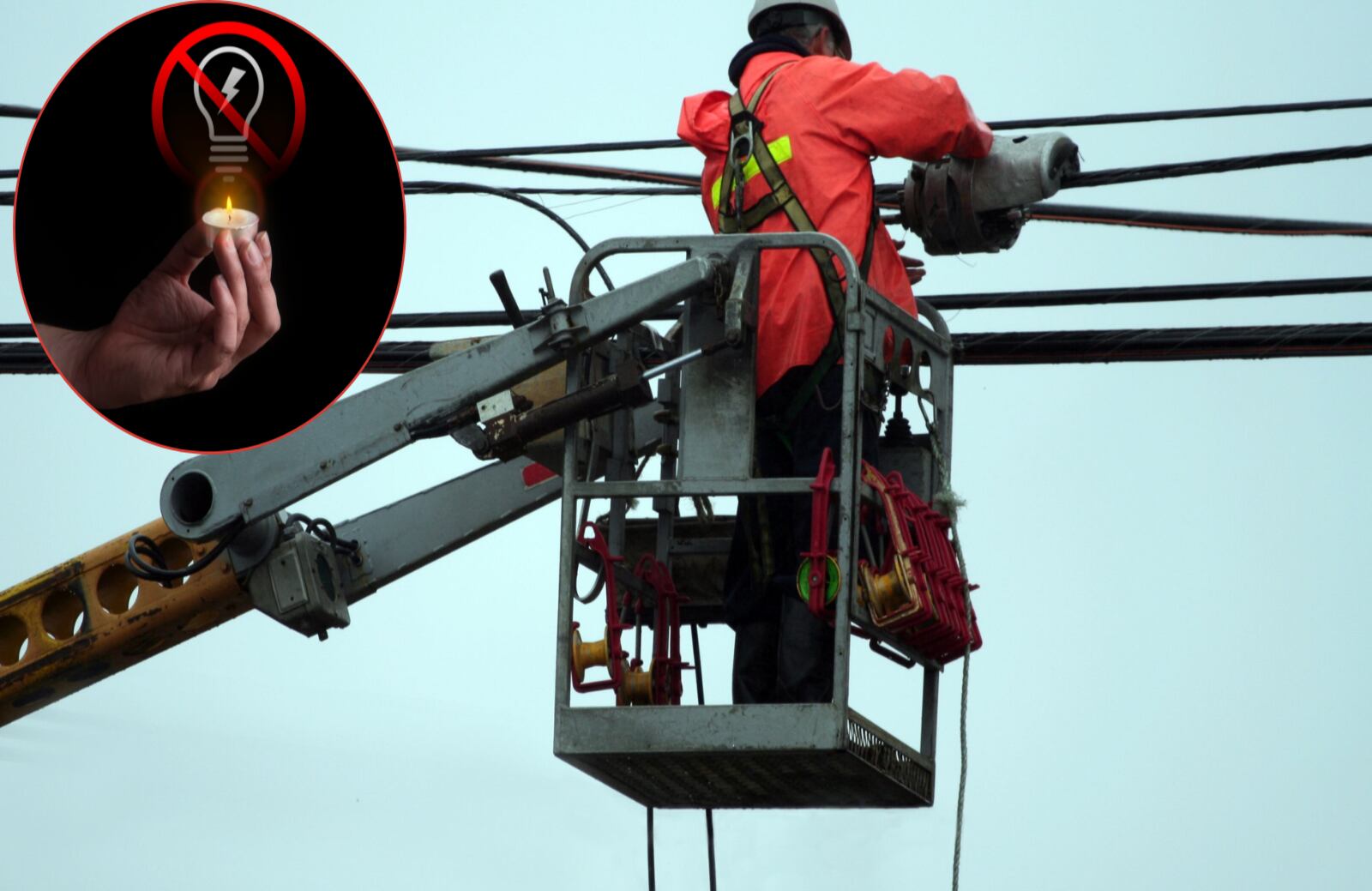 Técnicos de EPM realizan labores de mantenimiento en la red eléctrica de Medellín, ocasionando cortes temporales del servicio en algunos sectores.