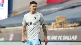 James Rodríguez, colombiano al servicio del Minnesota United.