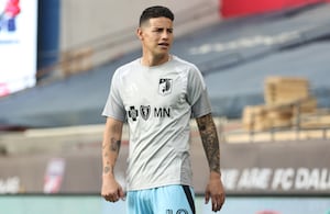 James Rodríguez, colombiano al servicio del Minnesota United.