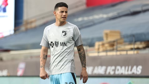 James Rodríguez, colombiano al servicio del Minnesota United.