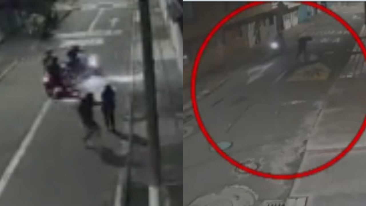 Delincuentes en moto acorralan a sus víctimas y las roban en el barrio Normandía, en Bogotá
