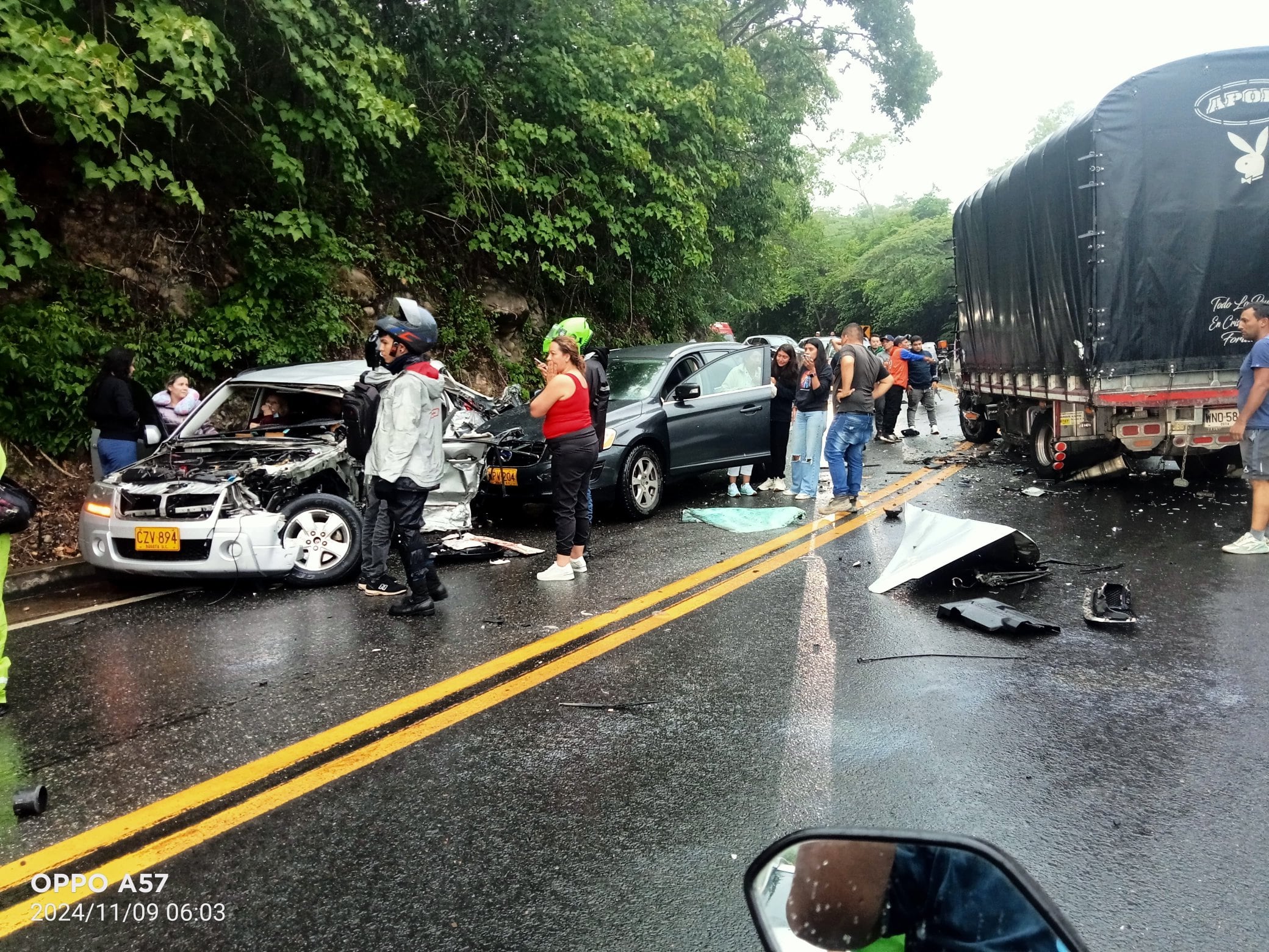 Nuevo accidente en la vía Anapoima - Apulo.