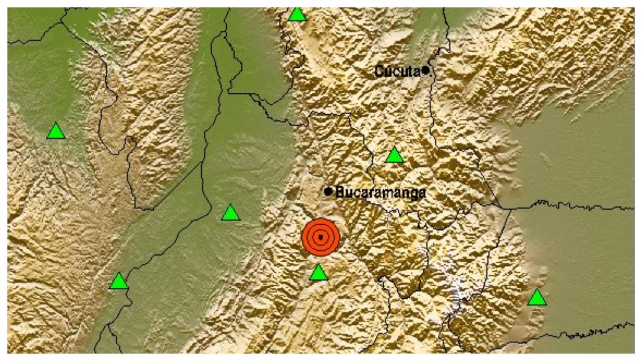 Se registra un nuevo sismo en Los Santos, Santander de una magnitud de 3.7 en la escala de richter