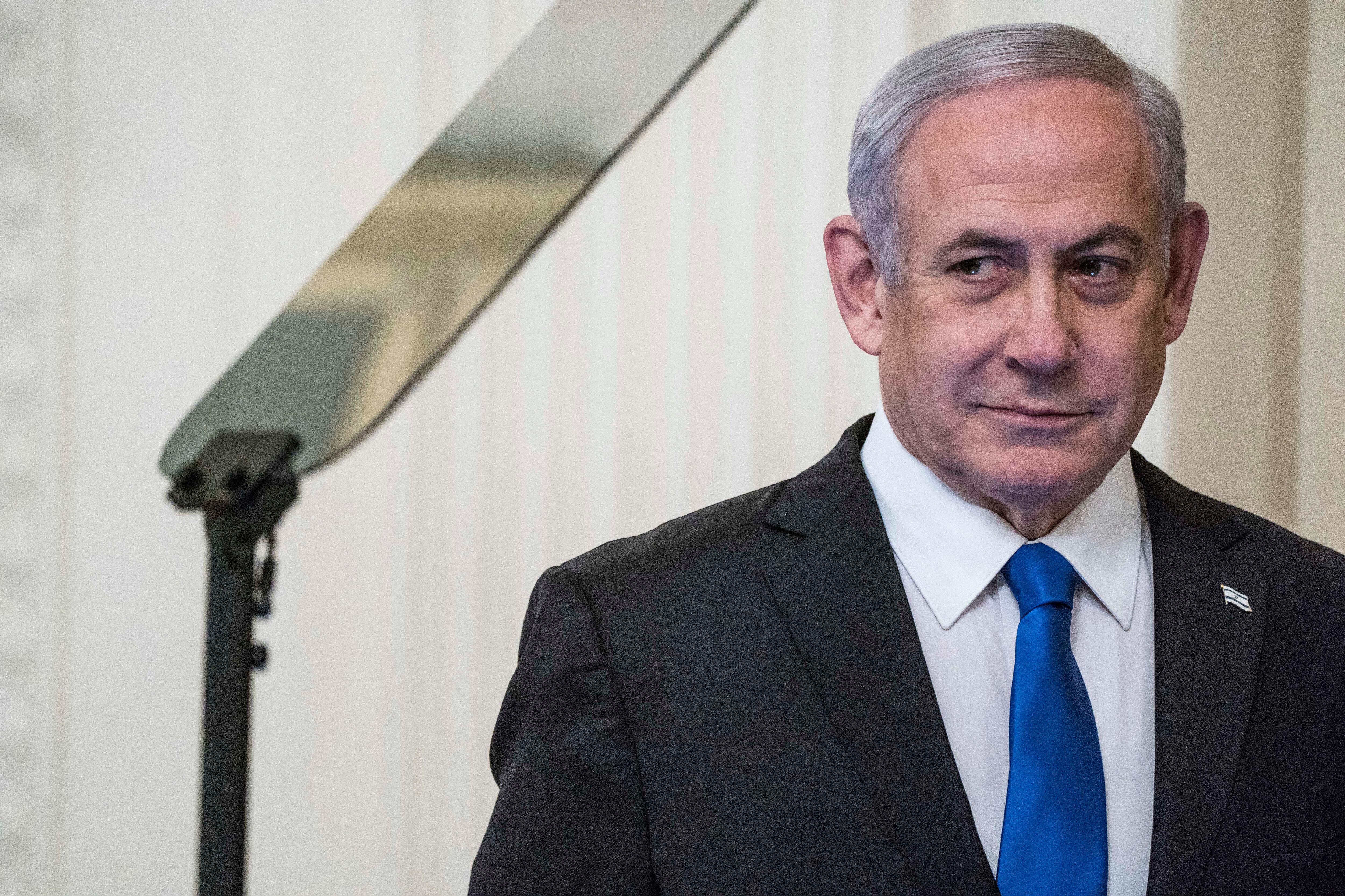 Benjamin Netanyahu durante su mandato como primer ministro de Israel.