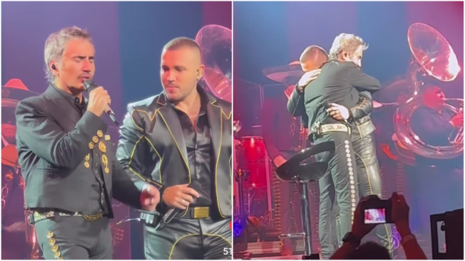 Alejandro Fernández y Jessi Uribe en el movistar Arena