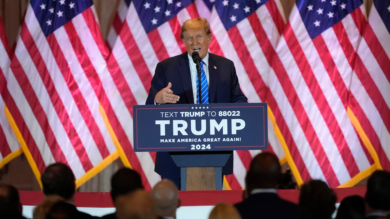 El expresidente y aspirante a la candidatura republicana a la presidencia Donald Trump.