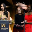 NEW YORK, NEW YORK - MAY 16: Woman of Vision Meghan, The Duchess of Sussex speaks onstage with Gloria Steinem and Teresa Younger during the Ms. Foundation Women of Vision Awards: Celebrating Generations of Progress & Power at Ziegfeld Ballroom on May 16, 2023 in New York City. (Photo by Kevin Mazur/Getty Images Ms. Foundation for Women)