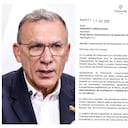 Roy Barreras, su hijo, Roy Alejandro Barreras, y la carta del gobierno de Abelardo De La Espriella.