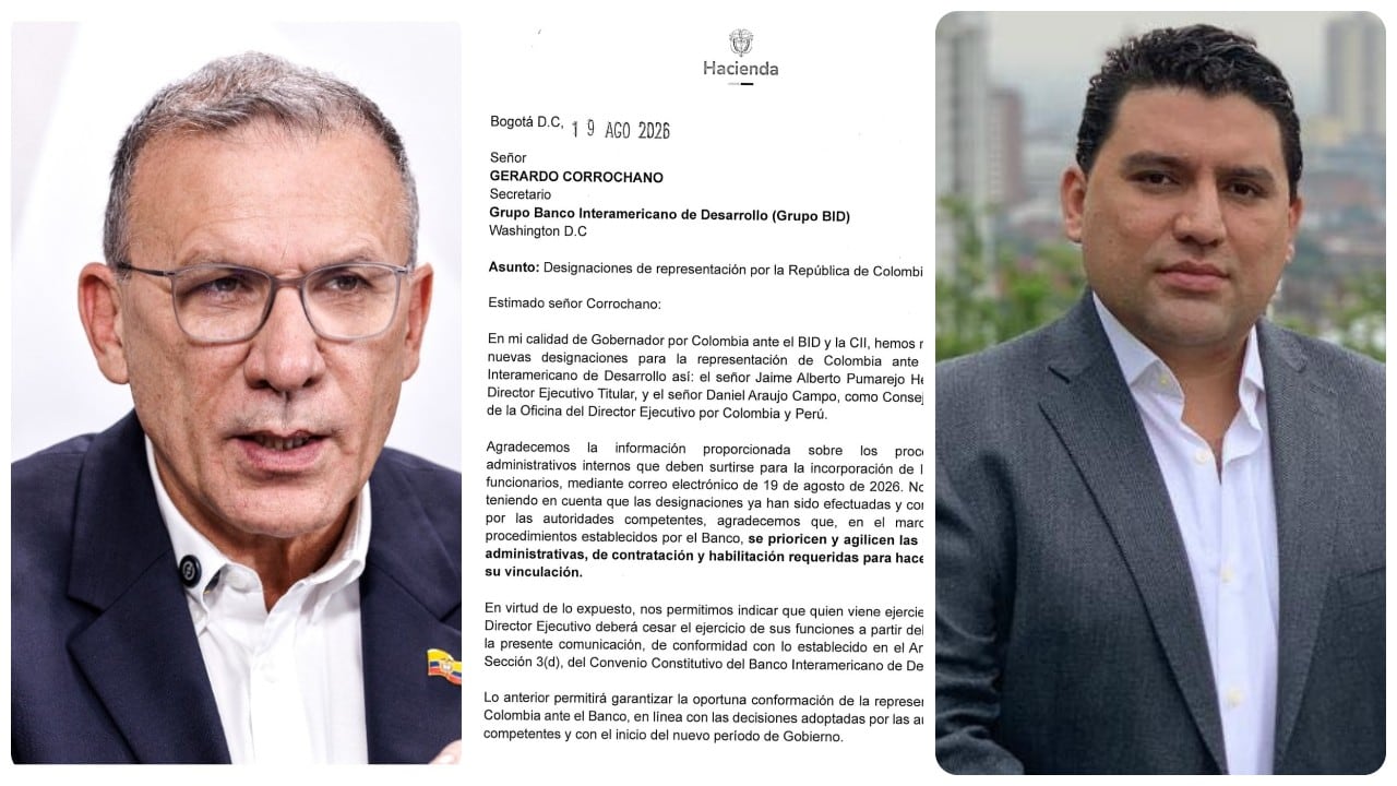Roy Barreras, su hijo, Roy Alejandro Barreras, y la carta del gobierno de Abelardo De La Espriella.